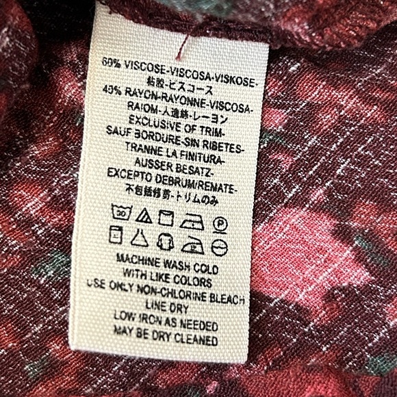 Free People Red Floral Wrap Romper - Picture 8 of 10